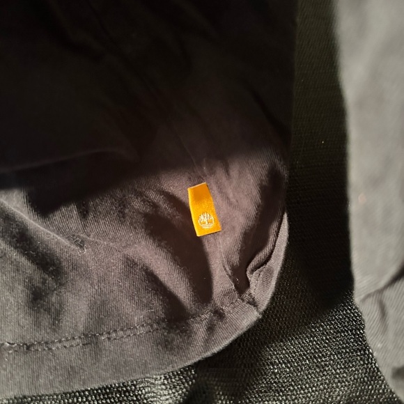 Timberland Mens Long Sleeve Logo T-Shirt xL Regular Fit Black Yellow - Picture 4 of 5